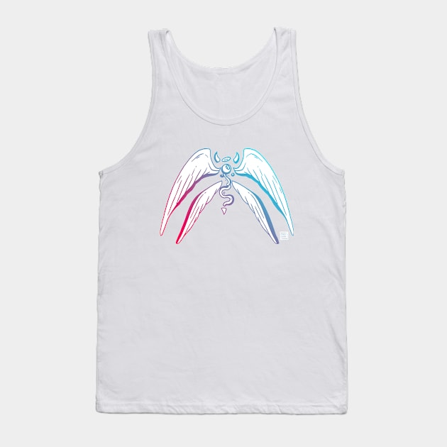 Dual Color Angel Eye Tank Top by kenallouis